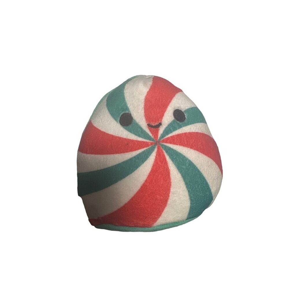 Squishmallows Peppermint Candy Plush 4" - Kellytoy - Fluffy Friend With Zero Cal